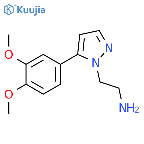 2-[5-(3,4-dimethoxyphenyl)pyrazol-1-yl]ethanamine structure