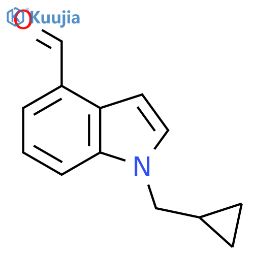 1-Cyclopropylmethyl-1H-indole-4-carbaldehyde structure