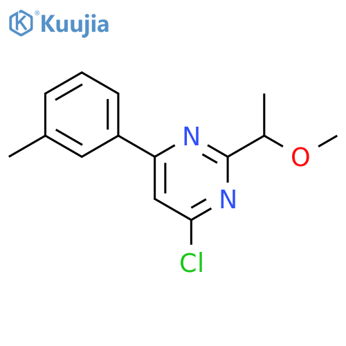 4-Chloro-2-(1-methoxy-ethyl)-6-m-tolyl-pyrimidine structure