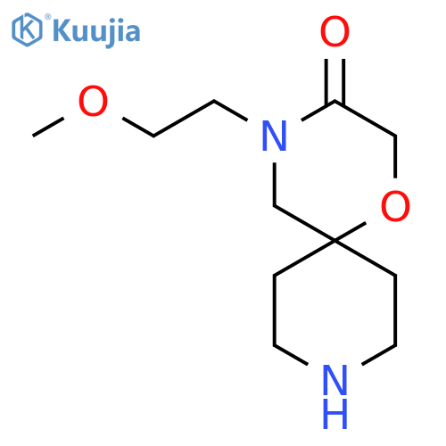 4-(2-Methoxyethyl)-1-oxa-4,9-diazaspiro[5.5]undecan-3-one structure
