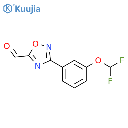 3-(3-Difluoromethoxy-phenyl)-[1,2,4]oxadiazole-5-carbaldehyde structure