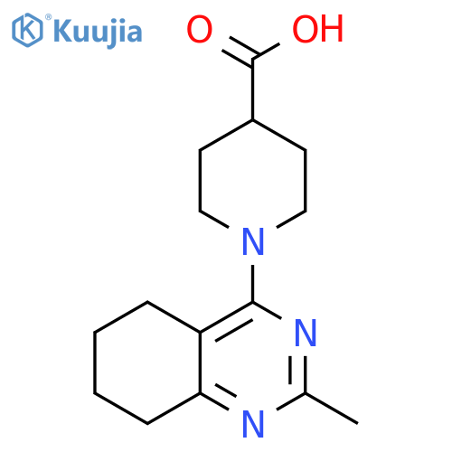 1-(2-Methyl-5,6,7,8-tetrahydro-quinazolin-4-yl)-piperidine-4-carboxylic acid structure