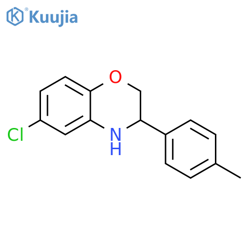 6-Chloro-3-p-tolyl-3,4-dihydro-2H-benzo[1,4]oxazine structure