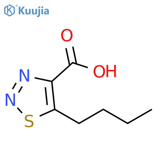 5-Butyl-[1,2,3]thiadiazole-4-carboxylic acid structure