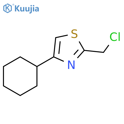 2-(chloromethyl)-4-cyclohexyl-1,3-thiazole structure