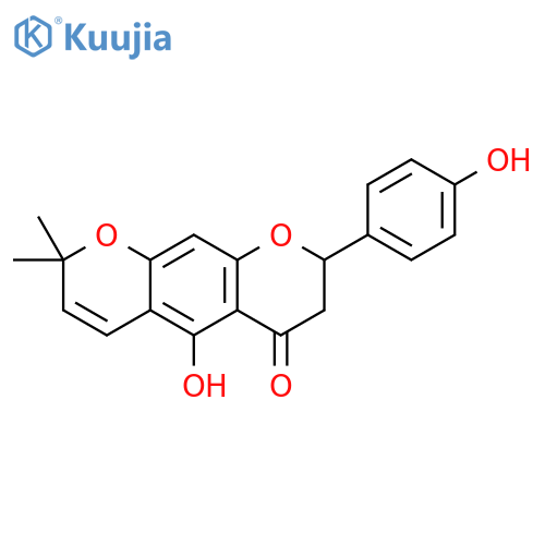 2H,6H-Benzo[1,2-b:5,4-b']dipyran-6-one,7,8-dihydro-5-hydroxy-8-(4-hydroxyphenyl)-2,2-dimethyl- (9CI) structure