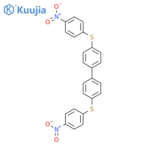 1,1'-Biphenyl, 4,4'-bis[(4-nitrophenyl)thio]- structure