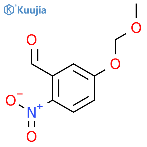 Benzaldehyde, 5-(methoxymethoxy)-2-nitro- structure