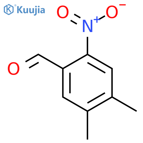 4,5-Dimethyl-2-nitrobenzaldehyde structure