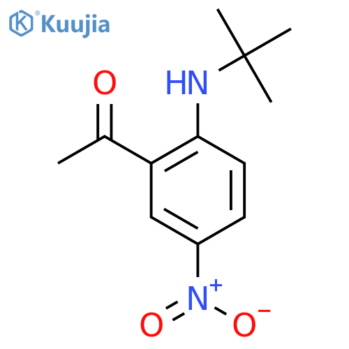 1-[2-(tert-Butylamino)-5-nitrophenyl]ethanone structure