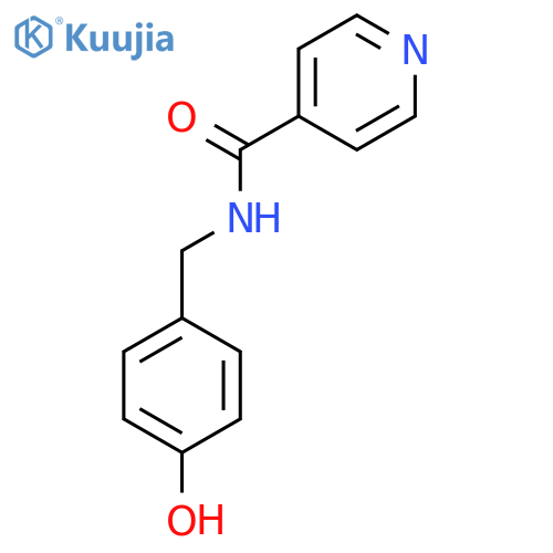 N-[(4-Hydroxyphenyl)methyl]pyridine-4-carboxamide structure