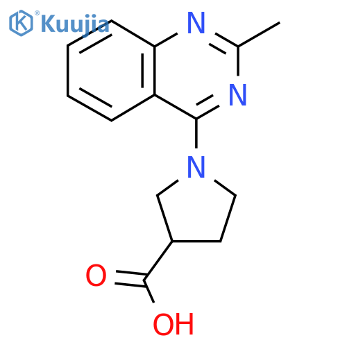1-(2-Methylquinazolin-4-yl)pyrrolidine-3-carboxylic acid structure