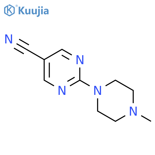 2-(4-Methylpiperazin-1-yl)pyrimidine-5-carbonitrile structure