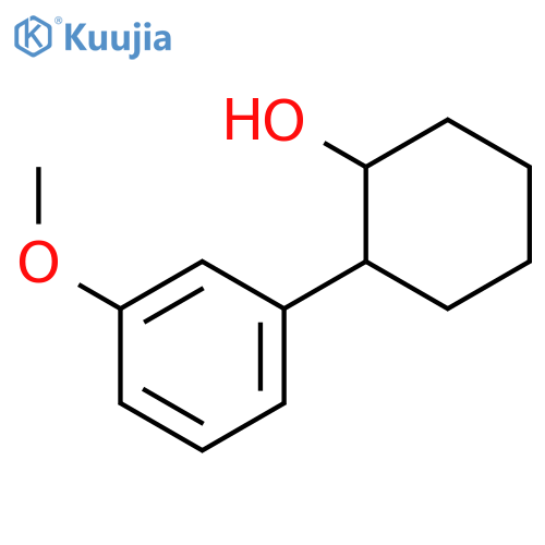 2-(3-methoxyphenyl)cyclohexan-1-ol structure