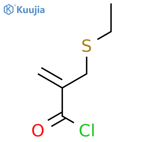 2-Propenoyl chloride, 2-[(ethylthio)methyl]- structure