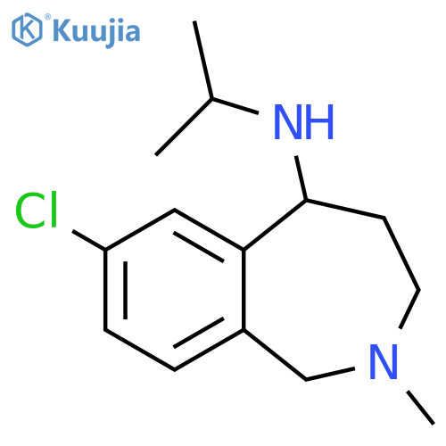 (7-Chloro-2-methyl-2,3,4,5-tetrahydro-1H-benzo[c]azepin-5-yl)-isopropyl-amine structure