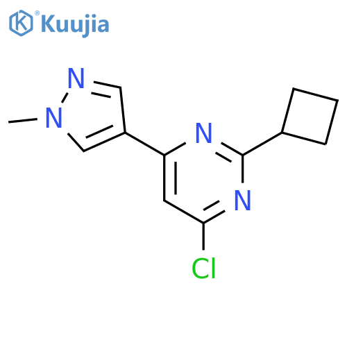 4-Chloro-2-cyclobutyl-6-(1-methyl-1H-pyrazol-4-yl)-pyrimidine structure
