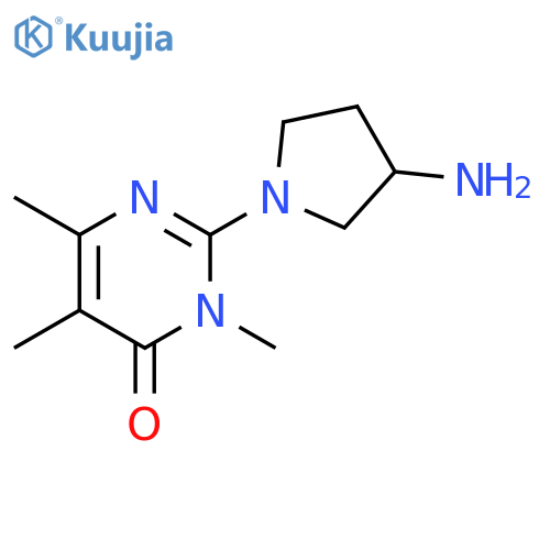 2-(3-Amino-pyrrolidin-1-yl)-3,5,6-trimethyl-3H-pyrimidin-4-one structure