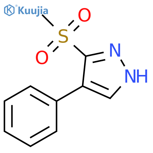 3-Methanesulfonyl-4-phenyl-1H-pyrazole structure