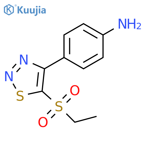 4-(5-Ethanesulfonyl-[1,2,3]thiadiazol-4-yl)-phenylamine structure