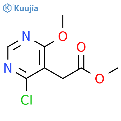 Methyl 2-(4-chloro-6-methoxypyrimidin-5-yl)acetate structure