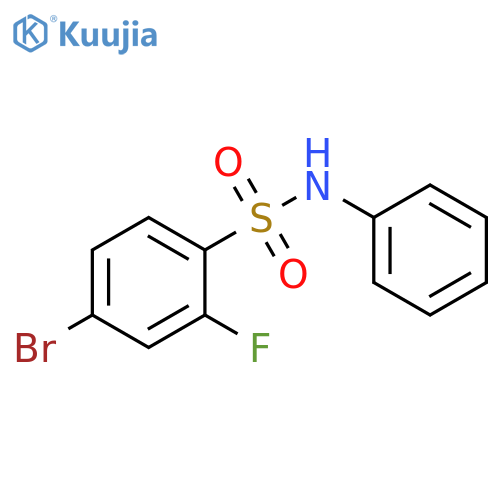 4-Bromo-2-fluoro-n-phenylbenzenesulfonamide structure