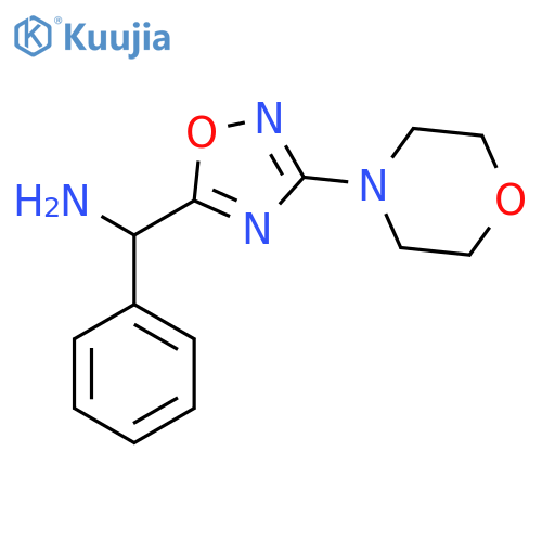 3-(morpholin-4-yl)-1,2,4-oxadiazol-5-yl(phenyl)methanamine structure