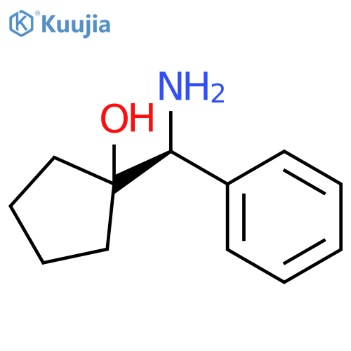 1-[(S)-amino(phenyl)methyl]cyclopentanol structure