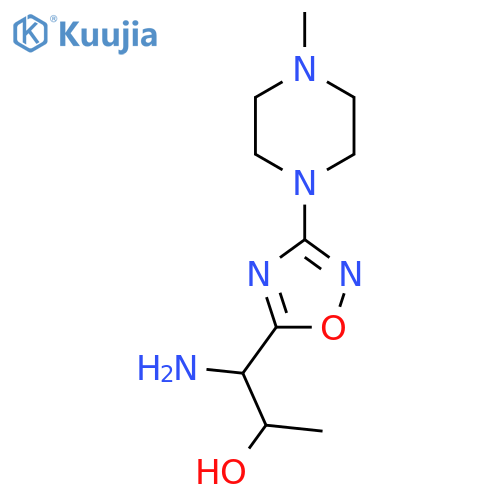 1-amino-1-3-(4-methylpiperazin-1-yl)-1,2,4-oxadiazol-5-ylpropan-2-ol structure