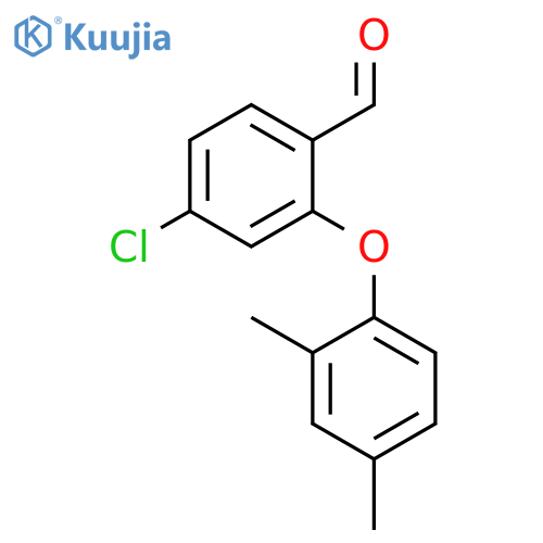4-chloro-2-(2,4-dimethylphenoxy)benzaldehyde structure