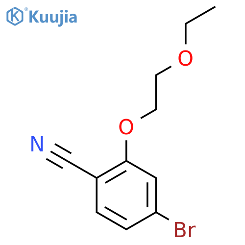 4-Bromo-2-(2-ethoxyethoxy)benzonitrile structure