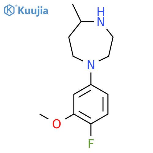 1-(4-Fluoro-3-methoxyphenyl)-5-methyl-1,4-diazepane structure
