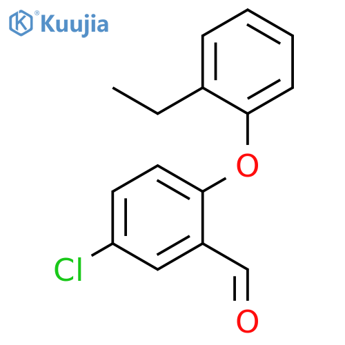 5-chloro-2-(2-ethylphenoxy)benzaldehyde structure