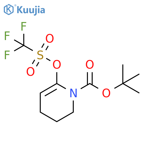 1(2H)-Pyridinecarboxylic acid, 3,4-dihydro-6-[[(trifluoromethyl)sulfonyl]oxy]-, 1,1-dimethylethyl ester structure