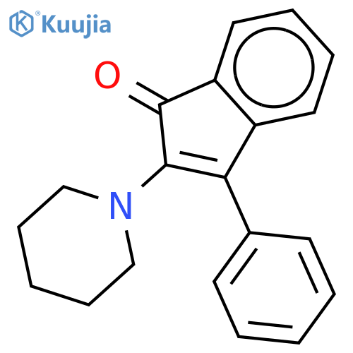 3-phenyl-2-piperidin-1-ylinden-1-one structure