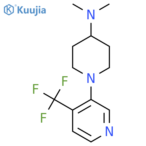 N,N-Dimethyl-1-[4-(trifluoromethyl)pyridin-3-yl]piperidin-4-amine structure
