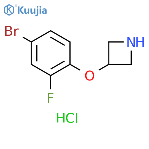 3-(4-Bromo-2-fluorophenoxy)azetidinehydrochloride structure