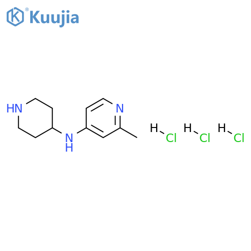 2-Methyl-N-(piperidin-4-yl)pyridin-4-amine trihydrochloride structure