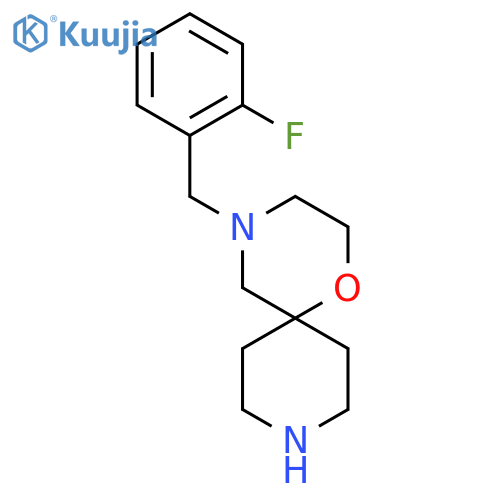 4-(2-Fluorobenzyl)-1-oxa-4,9-diazaspiro[5.5]undecane structure