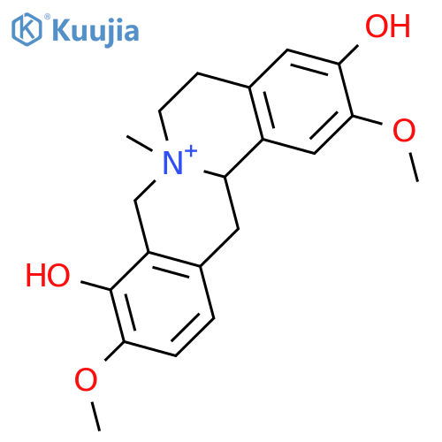 3,9-dihydroxy-2,10-dimethoxy-7-methyl-5,8,13,13a-tetrahydro-6H-isoquino[3,2-a]isoquinolinium structure