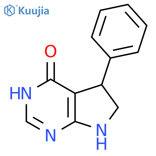 5-Phenyl-6,7-dihydro-3H-pyrrolo[2,3-d]pyrimidin-4(5H)-one structure