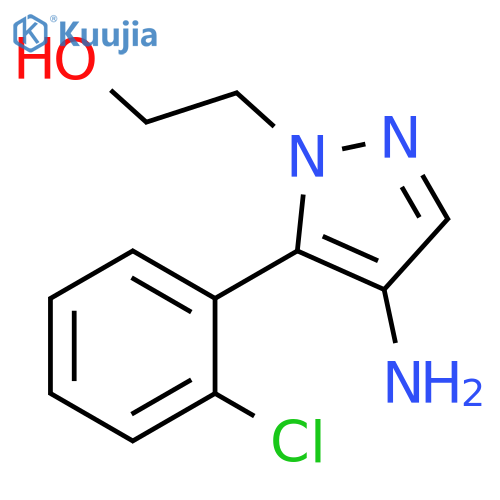 2-[4-Amino-5-(2-chloro-phenyl)-pyrazol-1-yl]-ethanol structure