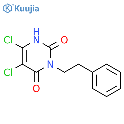 5,6-Dichloro-3-phenethyl-1H-pyrimidine-2,4-dione structure