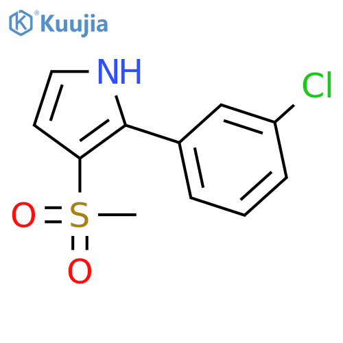 2-(3-Chloro-phenyl)-3-methanesulfonyl-1H-pyrrole structure