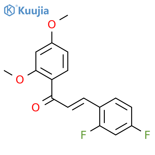 2-Propen-1-one, 3-(2,4-difluorophenyl)-1-(2,4-dimethoxyphenyl)- structure
