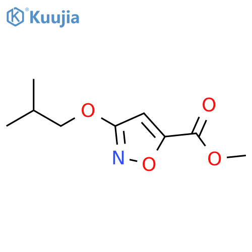 3-Isobutoxy-isoxazole-5-carboxylic acid methyl ester structure
