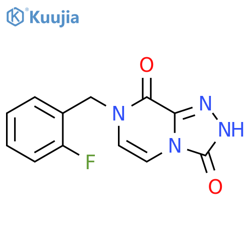 7-(2-Fluoro-benzyl)-2H,7H-[1,2,4]triazolo[4,3-a]pyrazine-3,8-dione structure