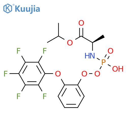 N-(S)-(2,3,4,5,6-Pentafluorophenoxy)phenoxyphosphinyl-D-alanine 1-Methylethyl Ester structure