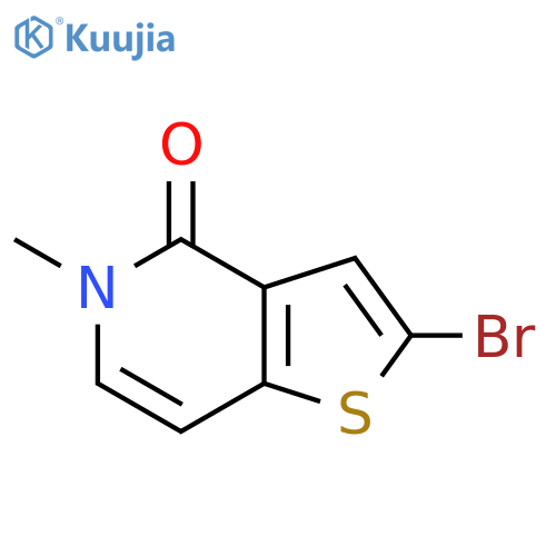 2-Bromo-5-methyl-thieno[3,2-c]pyridin-4-one structure