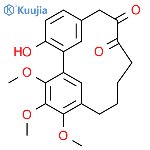 3-Hydroxy-15,16,17-trimethoxytricyclo[12.3.1.12,6]nonadeca-1(18),2,4,6(19),14,16-hexaene-8,9-dione structure